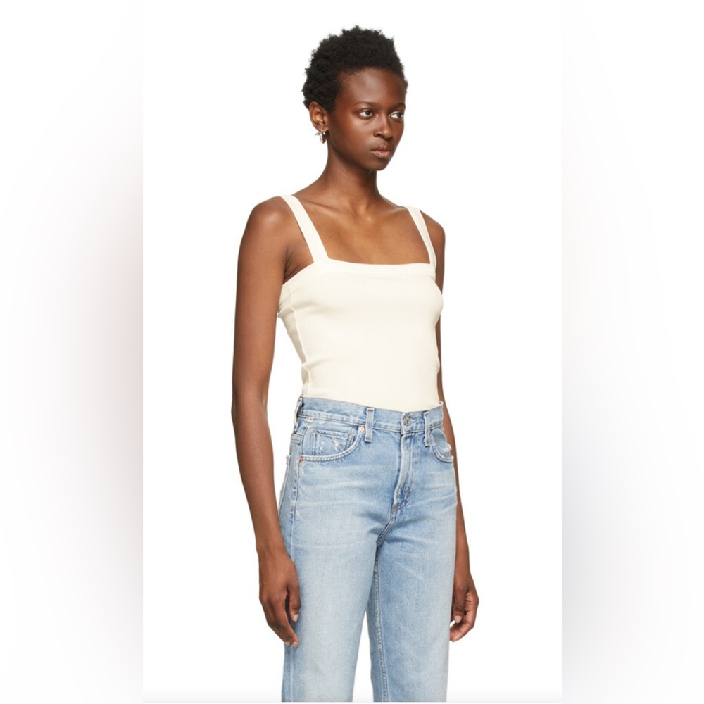 Citizens of Humanity White Florienne Women's Cream Tank Top